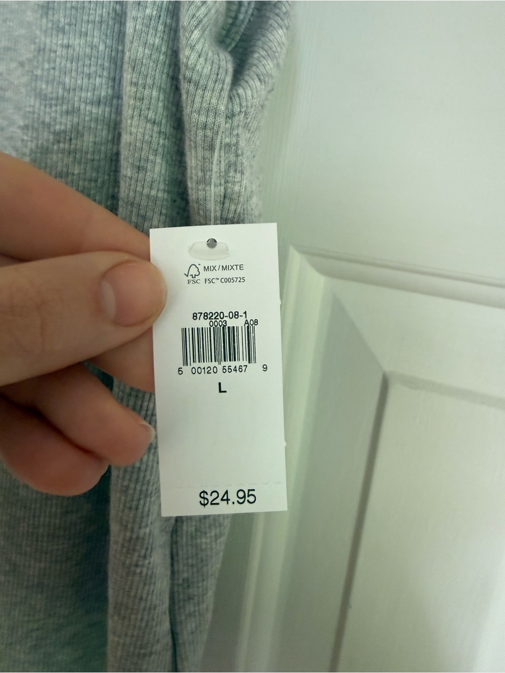 GAP Women’s Gray Ribbed Modern Tank High Neck Modern Basic Feminine Top Size L - Picture 3 of 6